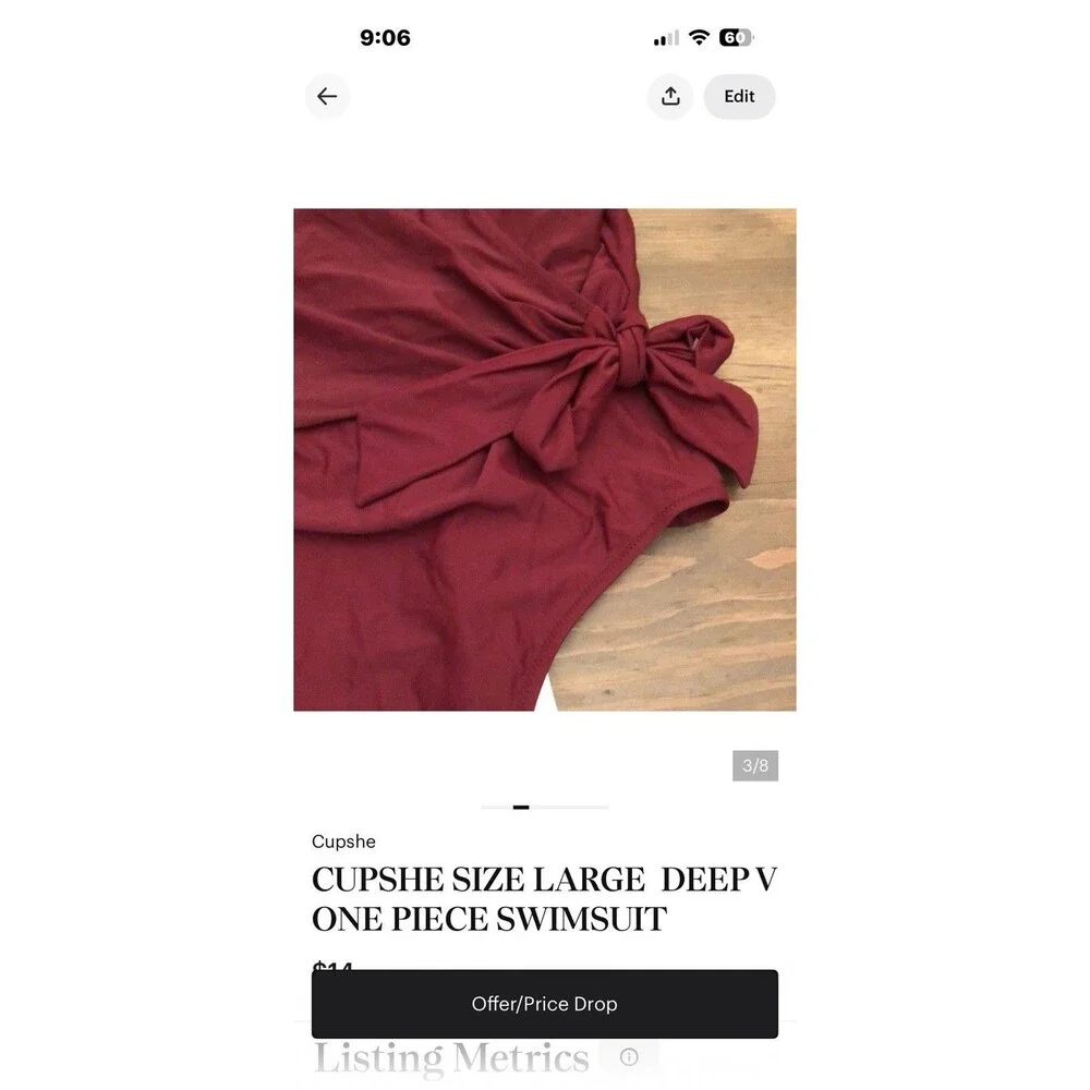 BUNDLE OF 2  CUPSHE  LARGE ONE PIECE SWIMSUITS